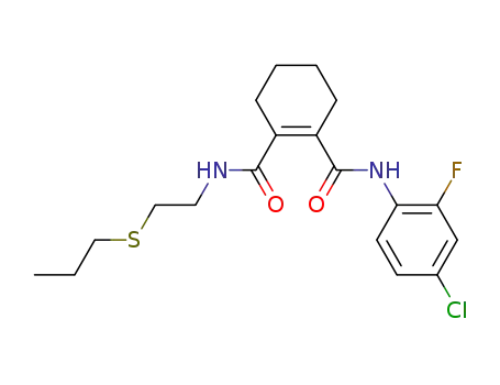 Cyclohex-1-ene-1,2-dicarboxylic acid 1-[(4-chloro-2-fluoro-phenyl)-amide] 2-[(2-propylsulfanyl-ethyl)-amide]