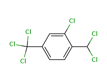 Molecular Structure of 67793-53-7 (Benzene, 2-chloro-1-(dichloromethyl)-4-(trichloromethyl)-)