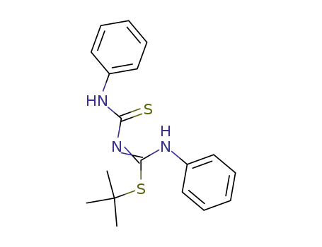 Carbamimidothioic acid, N-phenyl-N'-[(phenylamino)thioxomethyl]-,1,1-dimethylethyl ester