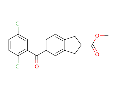 1H-Indene-2-carboxylic acid, 5-(2,5-dichlorobenzoyl)-2,3-dihydro-,
methyl ester