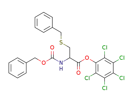 Molecular Structure of 24164-44-1 (S-Benzyl-N-benzyloxycarbonyl-cystein-(pentachlor-phenylester))
