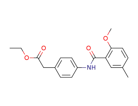 ethyl 4-(2-methoxy-5-methylbenzamido)-phenylacetate