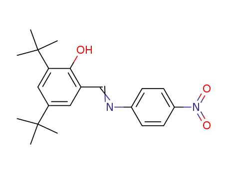 2,4-di-<i>tert</i>-butyl-6-[(4-nitro-phenylimino)-methyl]-phenol
