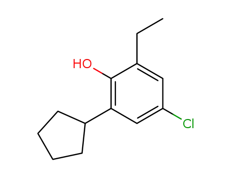 4-Chlor-2-aethyl-6-cyclopentylphenol