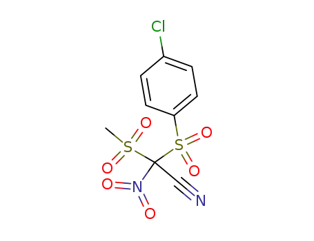 Molecular Structure of 62283-50-5 (Acetonitrile, [(4-chlorophenyl)sulfonyl](methylsulfonyl)nitro-)