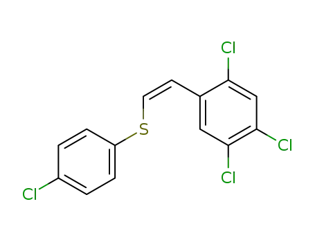 Molecular Structure of 6510-81-2 (cis-2-(4-Chlor-phenylthio)-1-(2,4,5-trichlor-phenyl)-ethylen)