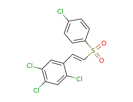 Molecular Structure of 6178-13-8 (trans-2-(4-Chlor-phenylsulfonyl)-1-(2,4,5-trichlor-phenyl)-ethylen)