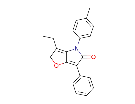 3-ethyl-2-methyl-6-phenyl-4-<i>p</i>-tolyl-2,4-dihydro-furo[3,2-<i>b</i>]pyrrol-5-one