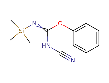 N-Trimethylsilyl-O-phenyl-N'-cyan-isoharnstoff