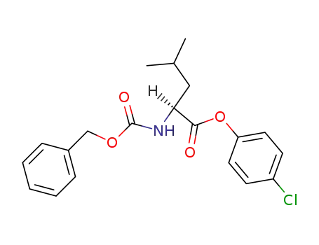 Molecular Structure of 33457-76-0 (L-Leucine, N-[(phenylmethoxy)carbonyl]-, 4-chlorophenyl ester)