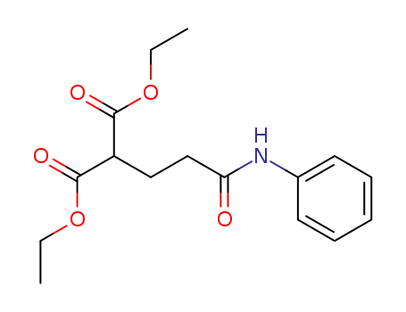 Molecular Structure of 102076-63-1 (1-Phenylcarbamoyl-propan-dicarbonsaeure-(3.3)-diethylester)