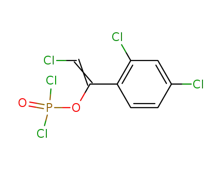 Molecular Structure of 52418-01-6 (Phosphorodichloridic acid, 2-chloro-1-(2,4-dichlorophenyl)ethenyl ester)