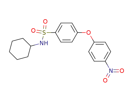 Molecular Structure of 73441-72-2 (Benzenesulfonamide, N-cyclohexyl-4-(4-nitrophenoxy)-)