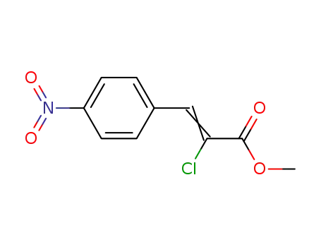 2-Chlor-3-<4-nitro-phenyl>-acrylsaeure-methylester