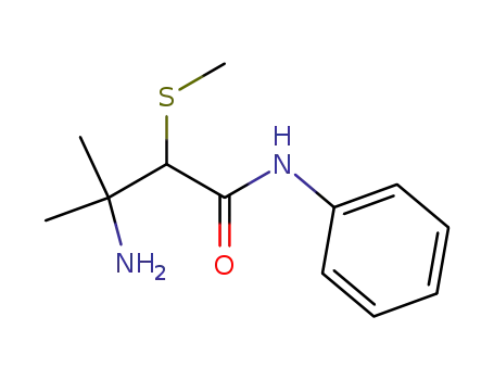 Butanamide, 3-amino-3-methyl-2-(methylthio)-N-phenyl-