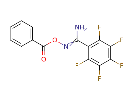 <i>N</i>-benzoyloxy-2,3,4,5,6-pentafluoro-benzamidine