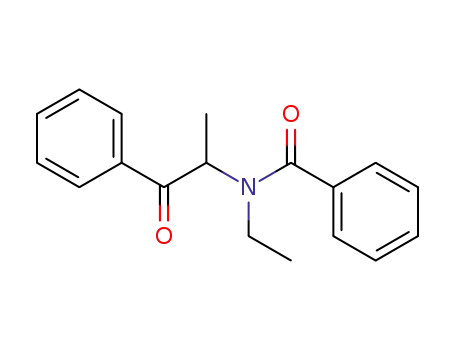 Molecular Structure of 65913-28-2 (Benzamide, N-ethyl-N-(1-methyl-2-oxo-2-phenylethyl)-)