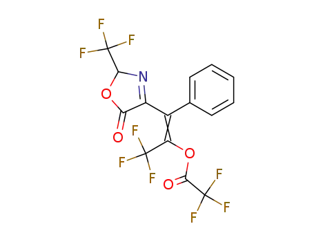 2-trifluoromethyl-4-(3,3,3-trifluoro-1-phenyl-2-trifluoroacetoxy-propenyl)-2<i>H</i>-oxazol-5-one
