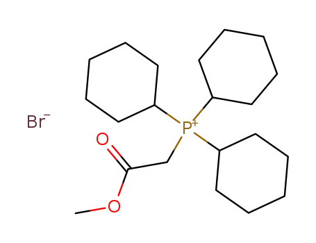 Molecular Structure of 100772-66-5 (Methoxycarbonylmethyltricyclohexylphosphoniumbromid)