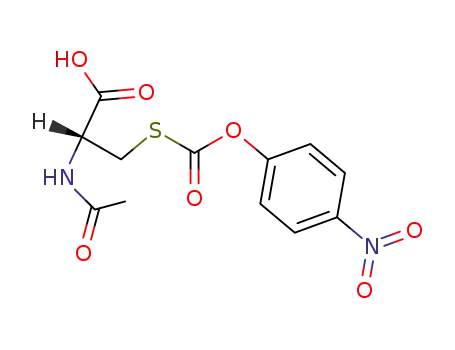 Molecular Structure of 19771-65-4 (N-Acetyl-S-<4-nitro-phenoxycarbonyl>-L-cystein)