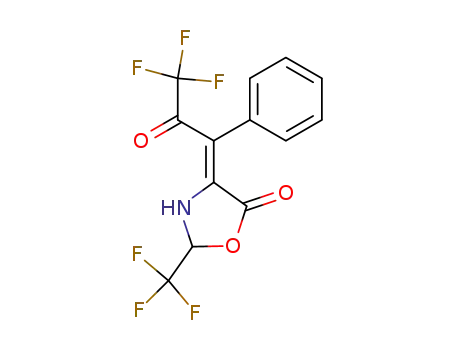 2-trifluoromethyl-4-((<i>Z</i>)-3,3,3-trifluoro-2-oxo-1-phenyl-propylidene)-oxazolidin-5-one