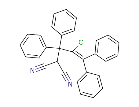 4-Chlor-2-cyan-3.3.5.5-tetraphenyl-penten-<sup>(4)</sup>-saeure-nitril