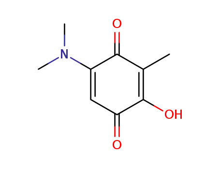 Molecular Structure of 21772-32-7 (3-Methyl-2-hydroxy-5-dimethylamino-p-benzochinon)