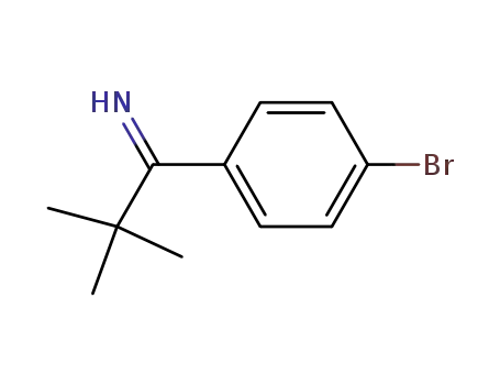 Molecular Structure of 31589-19-2 (1-(4-Bromo-phenyl)-2,2-dimethyl-propylideneamine)