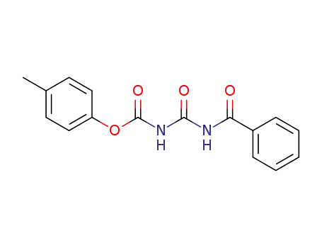 Molecular Structure of 18600-29-8 (N<sup>ω</sup>-Benzoyl-allophansaeure-p-tolylester)