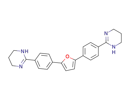 Molecular Structure of 80498-74-4 (Pyrimidine, 2,2'-(2,5-furandiyldi-4,1-phenylene)bis[1,4,5,6-tetrahydro-)