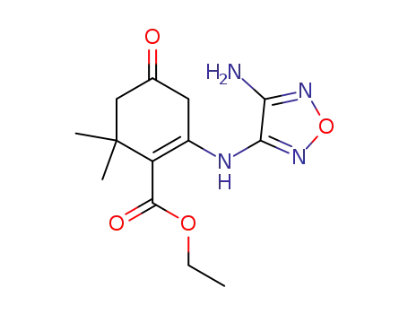 2-(4-amino-furazan-3-ylamino)-6,6-dimethyl-4-oxo-cyclohex-1-enecarboxylic acid ethyl ester