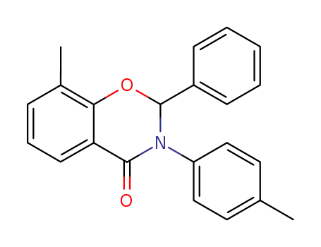 8-methyl-2-phenyl-3-<i>p</i>-tolyl-2,3-dihydro-benzo[<i>e</i>][1,3]oxazin-4-one