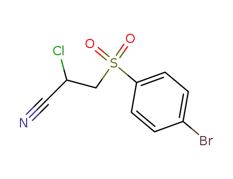 p-Brom-benzol-β-chlor-β-cyan-ethyl-sulfon