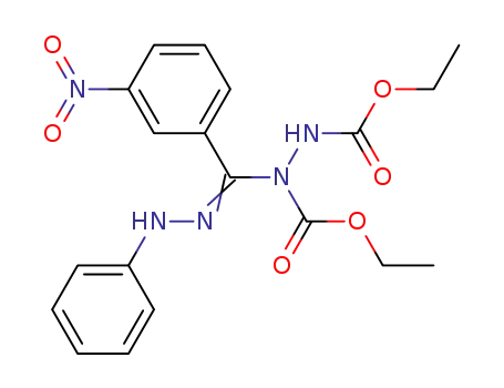 (3-nitro-<i>N</i>'-phenyl-benzohydrazonoyl)-hydrazine-<i>N</i>,<i>N</i>'-dicarboxylic acid diethyl ester