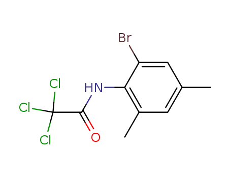 Molecular Structure of 22016-23-5 (6-Brom-2,4-dimethyl-trichloracetanilid)