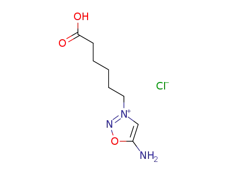 5-amino-3-(5-carboxy-pentyl)-[1,2,3]oxadiazolium; chloride