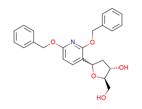 1-(2,6-bis-benzyloxy-pyridin-3-yl)-ξ-<i>D</i>-<i>erythro</i>-1,2-dideoxy-pentofuranose