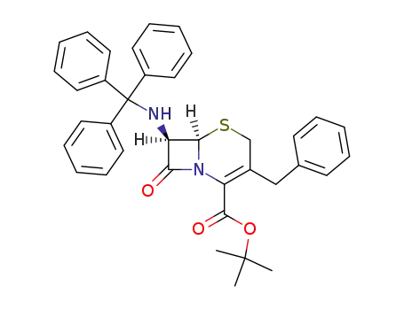 (6<i>R</i>)-3-benzyl-8-oxo-7<i>t</i>-tritylamino-(6<i>r</i><i>H</i>)-5-thia-1-aza-bicyclo[4.2.0]oct-2-ene-2-carboxylic acid <i>tert</i>-butyl ester