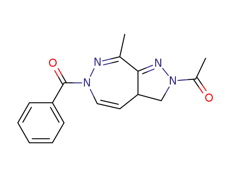 2-Acetyl-6-benzoyl-2,3,3a,6-tetrahydro-8-methylpyrazolo<3,4-d><1,2>diazepin