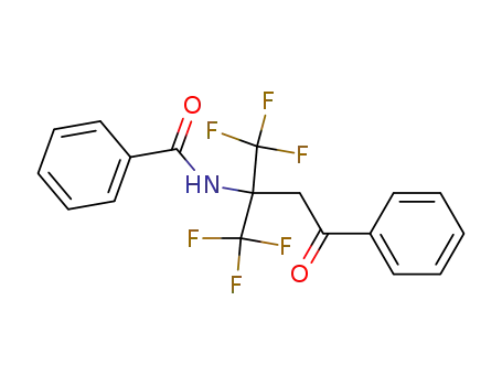 Molecular Structure of 19994-87-7 (Benzamide, N-[3-oxo-3-phenyl-1,1-bis(trifluoromethyl)propyl]-)