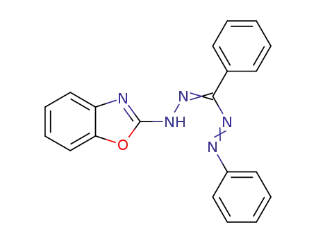 1-benzooxazol-2-yl-3,5-diphenyl-formazan