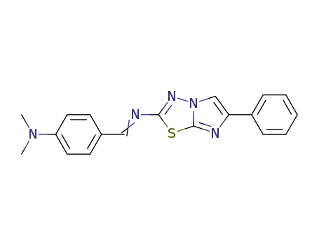 (4-dimethylamino-benzylidene)-(6-phenyl-imidazo[2,1-<i>b</i>][1,3,4]thiadiazol-2-yl)-amine