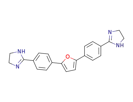 Molecular Structure of 80498-71-1 (1H-Imidazole, 2,2'-(2,5-furandiyldi-4,1-phenylene)bis[4,5-dihydro-)