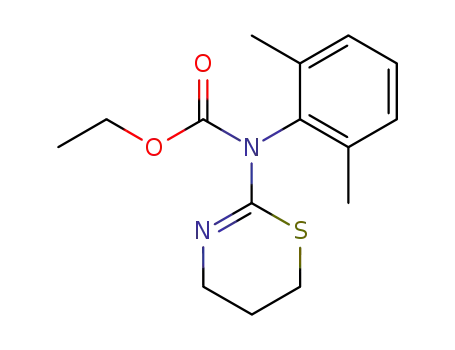 Molecular Structure of 40523-99-7 ((5,6-dihydro-4<i>H</i>-[1,3]thiazin-2-yl)-(2,6-dimethyl-phenyl)-carbamic acid ethyl ester)