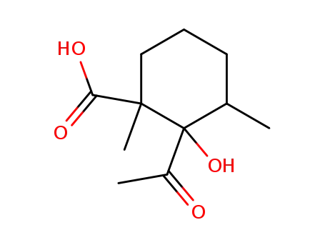 2-Acetyl-2-hydroxy-1,3-dimethyl-cyclohexanecarboxylic acid