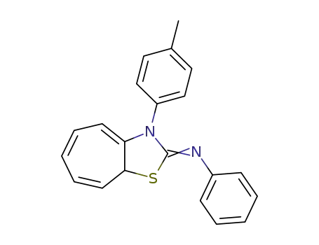 phenyl-(3-<i>p</i>-tolyl-3,8a-dihydro-cycloheptathiazol-2-ylidene)-amine