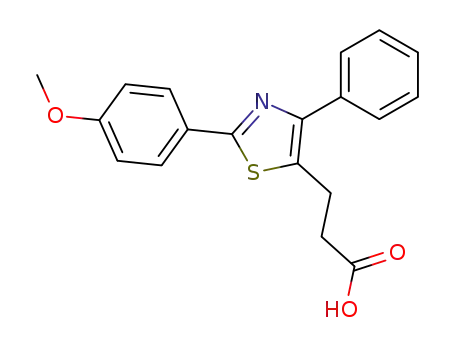 3-[2-(4-methoxy-phenyl)-4-phenyl-thiazol-5-yl]-propionic acid