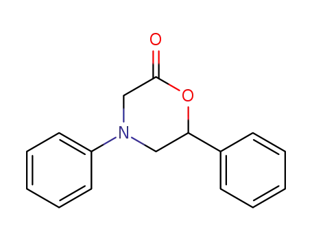 Molecular Structure of 19195-24-5 (4,6-diphenyl-morpholin-2-one)