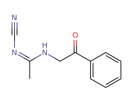 N'-Cyano-N-phenacyl-acetamidin