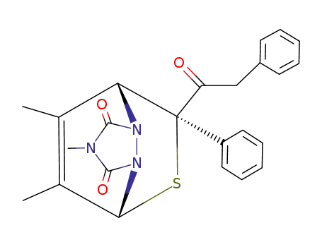2,10,11-trimethyl-7<i>c</i>-phenyl-7<i>t</i>-phenylacetyl-dihydro-5<i>r</i>,8<i>c</i>-etheno-[1,2,4]triazolo[1,2-<i>c</i>][1,3,4]thiadiazine-1,3-dione